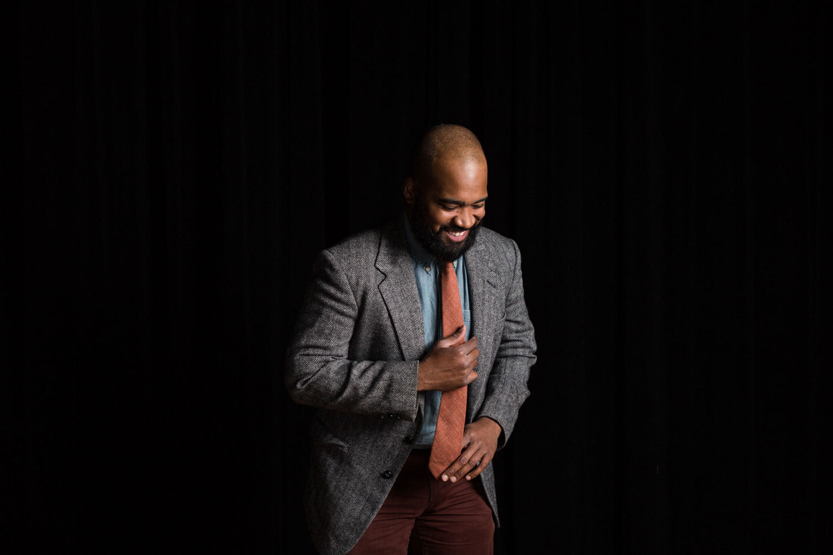 Philadelphia Photographer Environmental Portrait Laughing